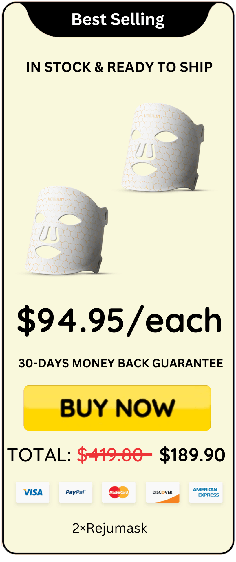 Rejumask offer price 