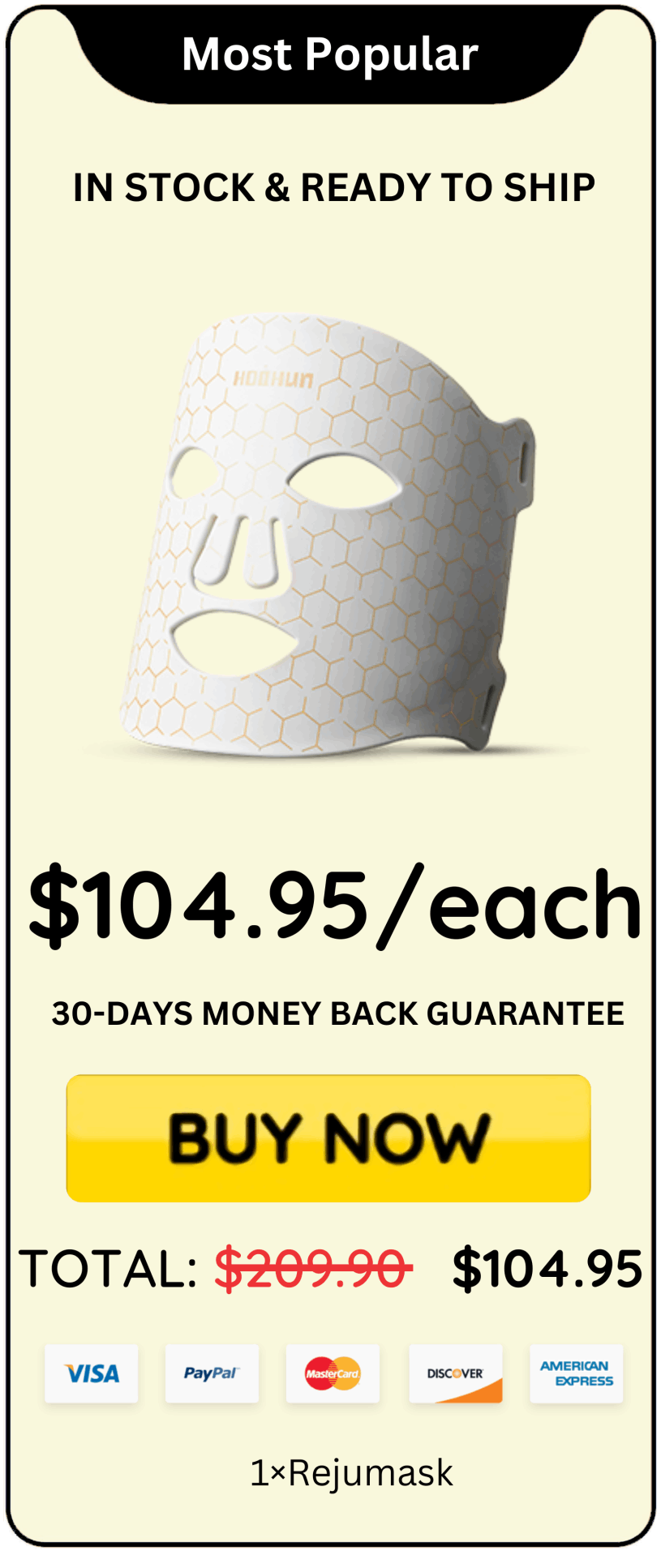 Rejumask offer price 